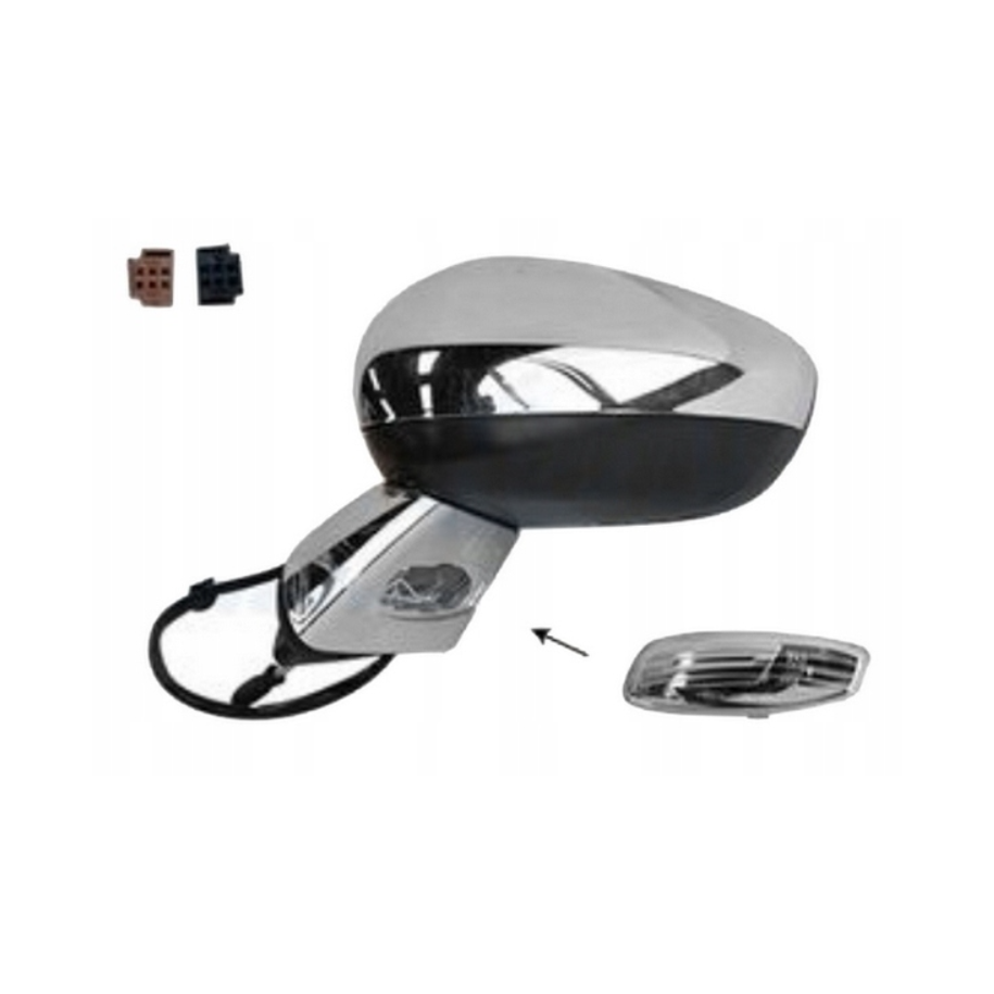 LUSTERKO CITROEN DS3 10- MIGACZ CHROMOWANE CZUJNIK OGRZEWANE 7/9PIN - Części samochodowe Hansauto.pl