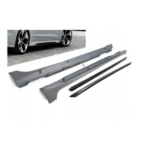 PROGI LISTWY PROGOWE AUDI A7 C8 SPORTBACK 18-23 SPORT STYLE GLOSSY BLACK - Części samochodowe Hansauto.pl