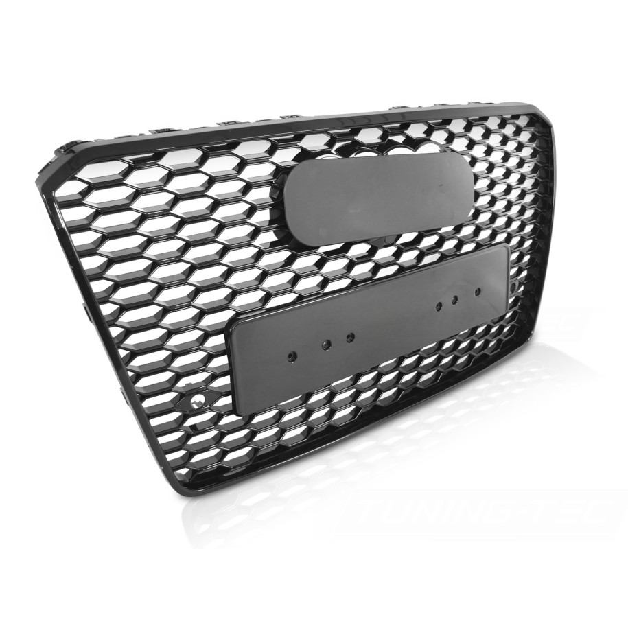 GRILL ATRAPA AUDI A8 D4 13-17 SPORT RS STYLE GLOSSY BLACK PDC