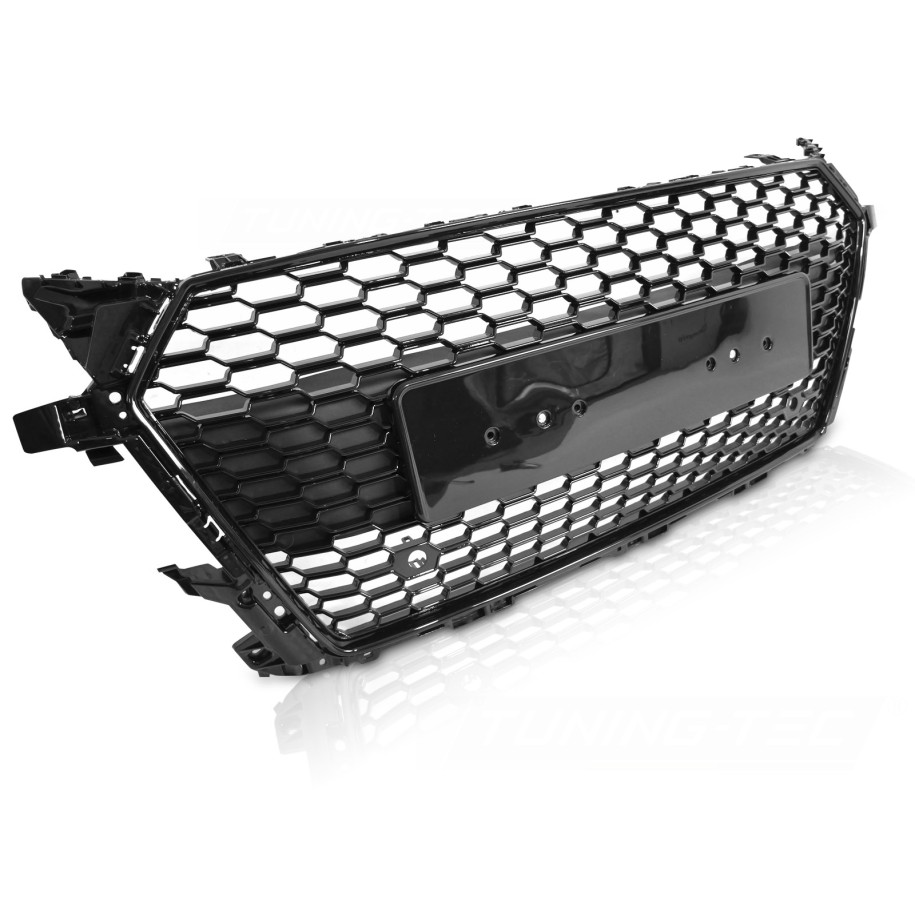 GRILL ATRAPA AUDI TT 8S 14-18 RS STYLE GLOSSY BLACK PDC