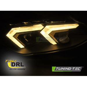 LAMPY REFLEKTORY BMW E92 E93 LCI 10-13 XENON YELLOW LED BLACK DRL