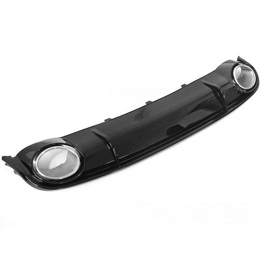 DYFUZOR DOKŁADKA ZDERZAKA TYLNEGO AUDI A4 B8 08-11 SPORT GLOSSY BLACK