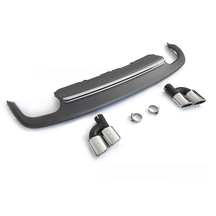 DYFUZOR DOKŁADKA ZDERZAKA TYLNEGO AUDI A5 8T 8F 11-16 SPORT S STYLE SILVER