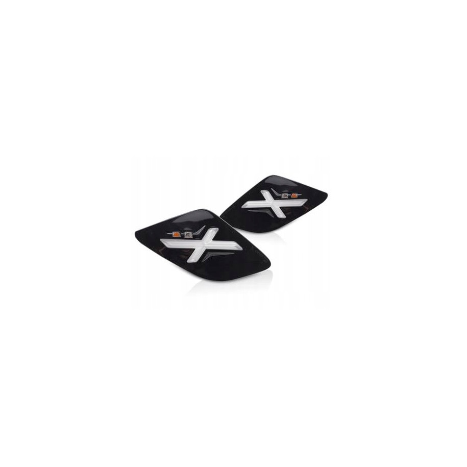 KIERUNKOWSKAZY MIGACZE TYLNE VESPA GTS / GTV 300cc BLACK LED glossy