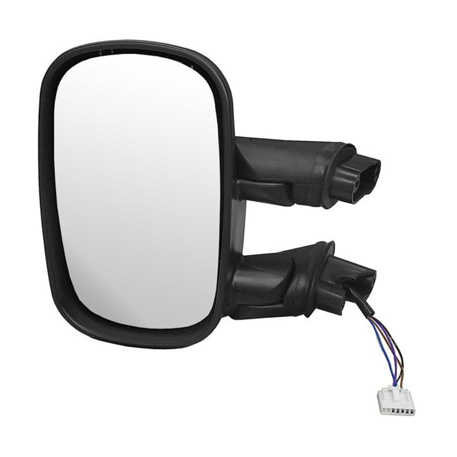 LUSTERKO FIAT DOBLO 01-10 CZARNE OGRZEWANE ELEKTRYCZNE