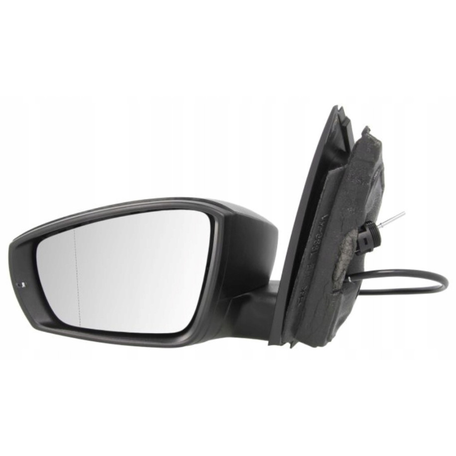 LUSTERKO VW POLO 09-17 LEWE CZARNE MECHANICZNE MIGACZ