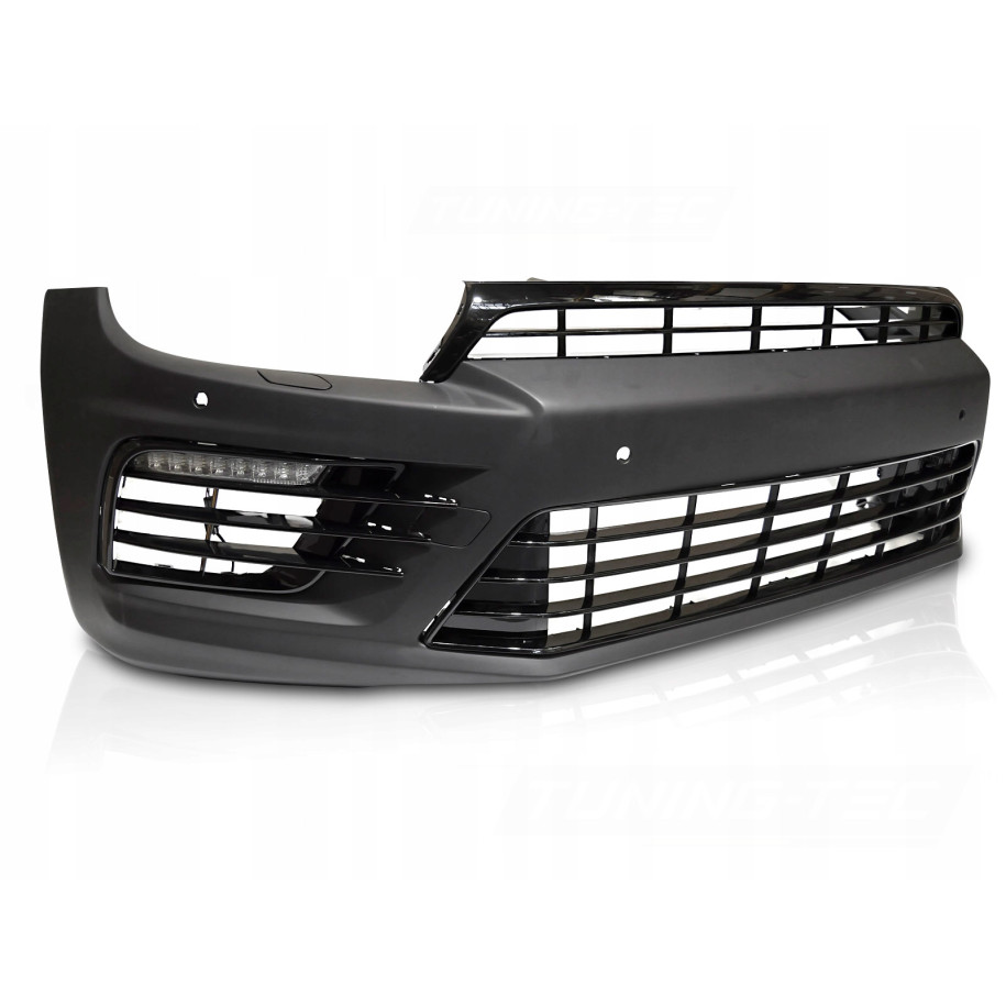 ZDERZAK PRZEDNI VW SCIROCCO 14-17 R SPORT GLOSSY BLACK LED DRL PDC