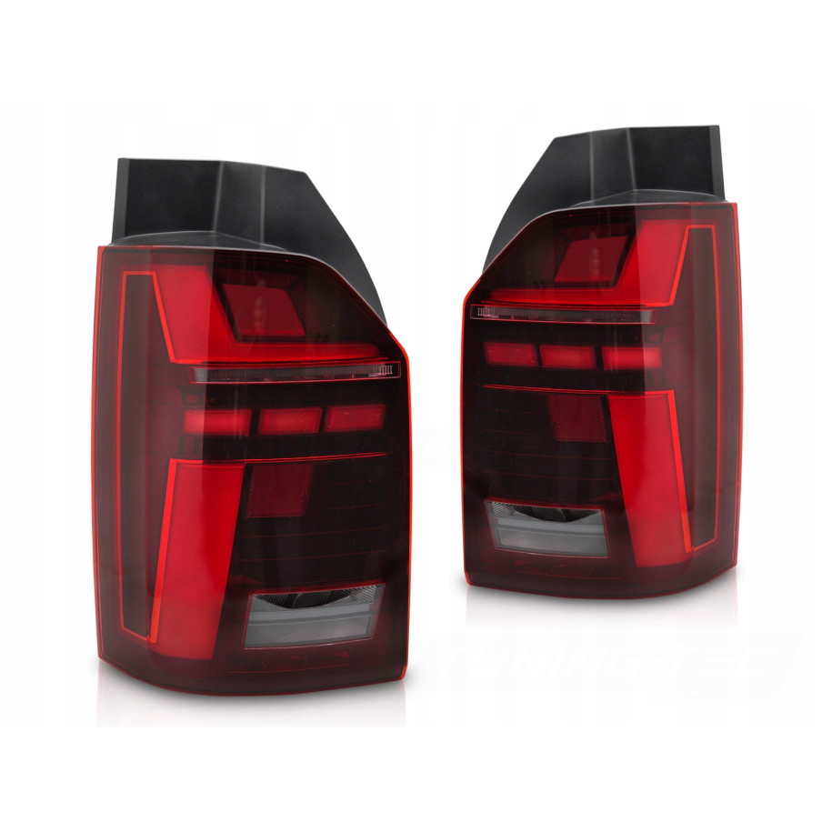 LAMPY TYLNE DIODOWE VW T6 15-19 / T6.1 20-24 FULL LED RED DTS WELCOME LIGHT