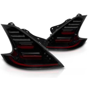 LAMPY TYLNE DIODOWE NISSAN 370Z 09-20 FULL LED BLACK SMOKE