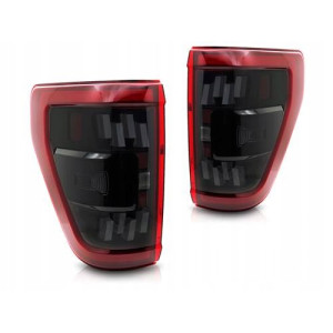 LAMPY TYLNE DIODOWE FORD F150 MK14 20-23 RED FULL LED DTS WELCOME LIGHTS