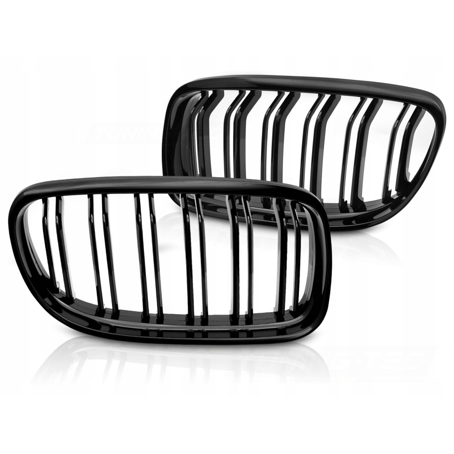 ATRAPA GRILL NERKI SPORT BMW E90 / E91 LCI 09-11 GLOSSY BLACK DOUBLE BAR