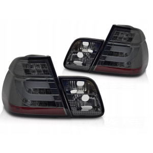 LAMPY TYLNE DIODOWE BMW E46 LCI 01-05 LED BAR SMOKE SEDAN
