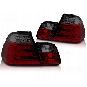 LAMPY TYLNE DIODOWE BMW E46 LCI 01-05 LED BAR RED SMOKE SEDAN