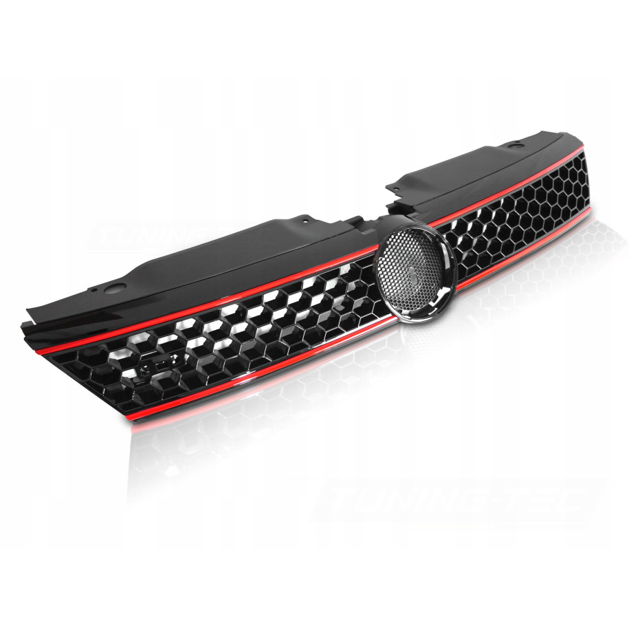 GRILL ATRAPA PRZEDNIA VW JETTA VI 11-14 GLI STYLE GLOSSY BLACK RED LINE