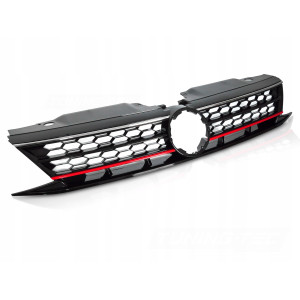 GRILL ATRAPA PRZEDNIA VW JETTA VI 14-18 GLI STYLE GLOSSY BLACK RED LINE