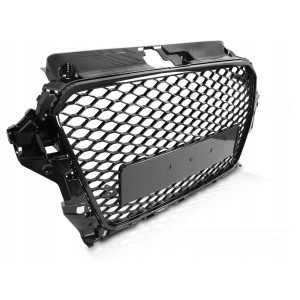 GRILL ATRAPA AUDI A3 8V 12-16 RS STYLE GLOSSY BLACK PDC