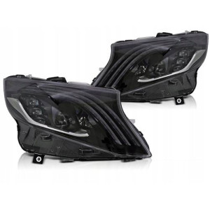 LAMPY REFLEKTORY MERCEDES W447 14-23 FULL LED BLACK DRL DTS