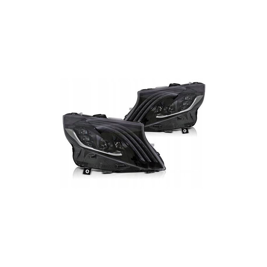 LAMPY REFLEKTORY MERCEDES W447 14-23 FULL LED BLACK DRL DTS