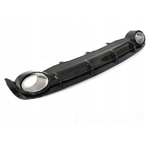 DYFUZOR ZDERZAKA TYLNEGO AUDI A6 C7 11-14 NA PODWÓJNY WYDECH BLACK RS SPORT