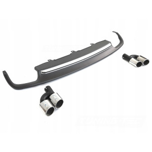 DYFUZOR ZDERZAKA TYLNEGO AUDI A6 C7 11-14 S STYLE NA PODWÓJNY WYDECH