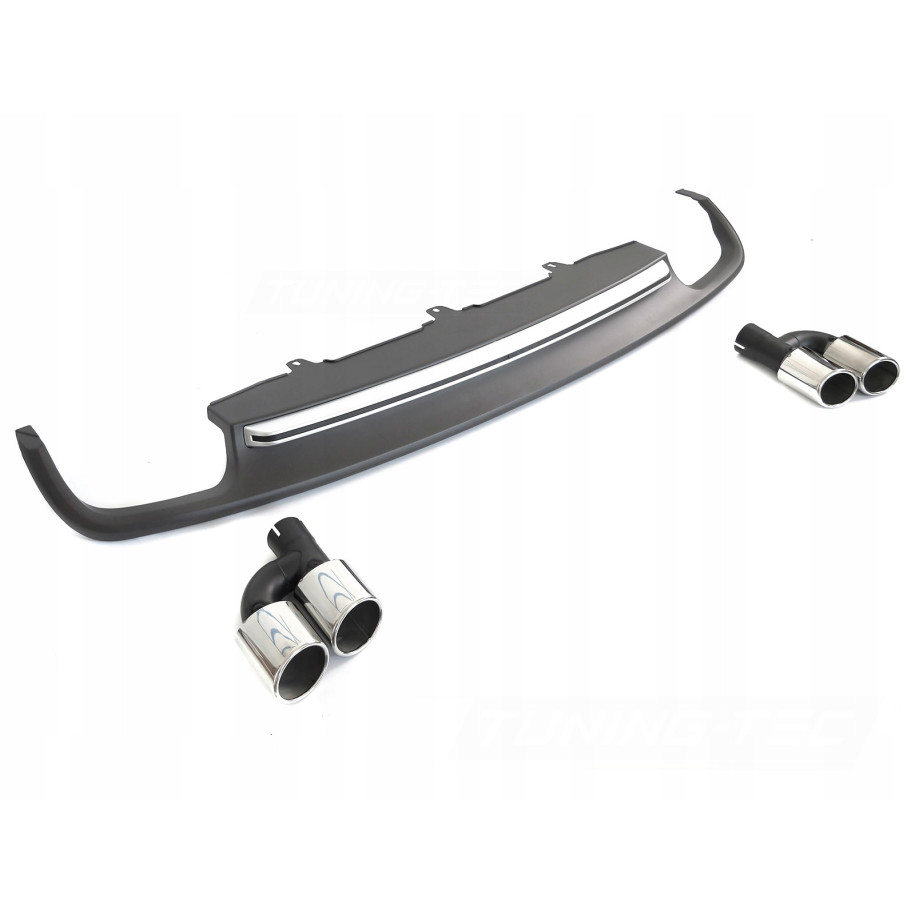 DYFUZOR ZDERZAKA TYLNEGO AUDI A6 C7 11-14 S STYLE NA PODWÓJNY WYDECH