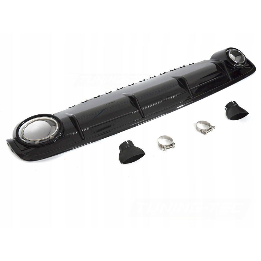 DYFUZOR DOKŁADKA ZDERZAKA TYLNEGO AUDI Q7 4M 15-19 RS SPORT BLACK -O---O-