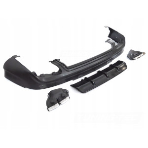 DYFUZOR DOKŁADKA ZDERZAKA TYLNEGO AUDI Q7 4L 05-15 RS SPORT BLACK PDC