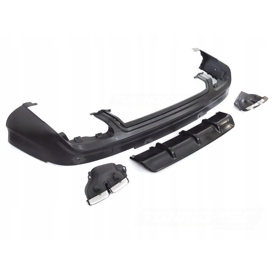 DYFUZOR DOKŁADKA ZDERZAKA TYLNEGO AUDI Q7 4L 05-15 RS SPORT BLACK PDC