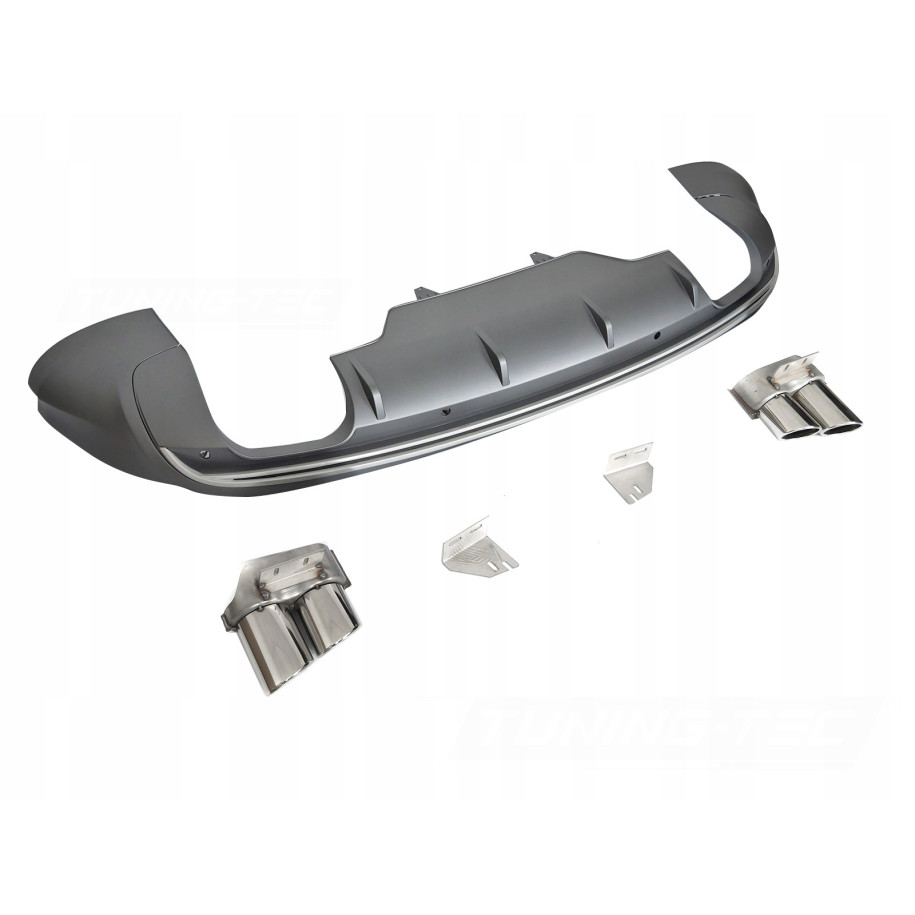 DYFUZOR DOKŁADKA ZDERZAKA TYLNEGO AUDI Q5 8R 08-12 S SPORT SILVER PDC