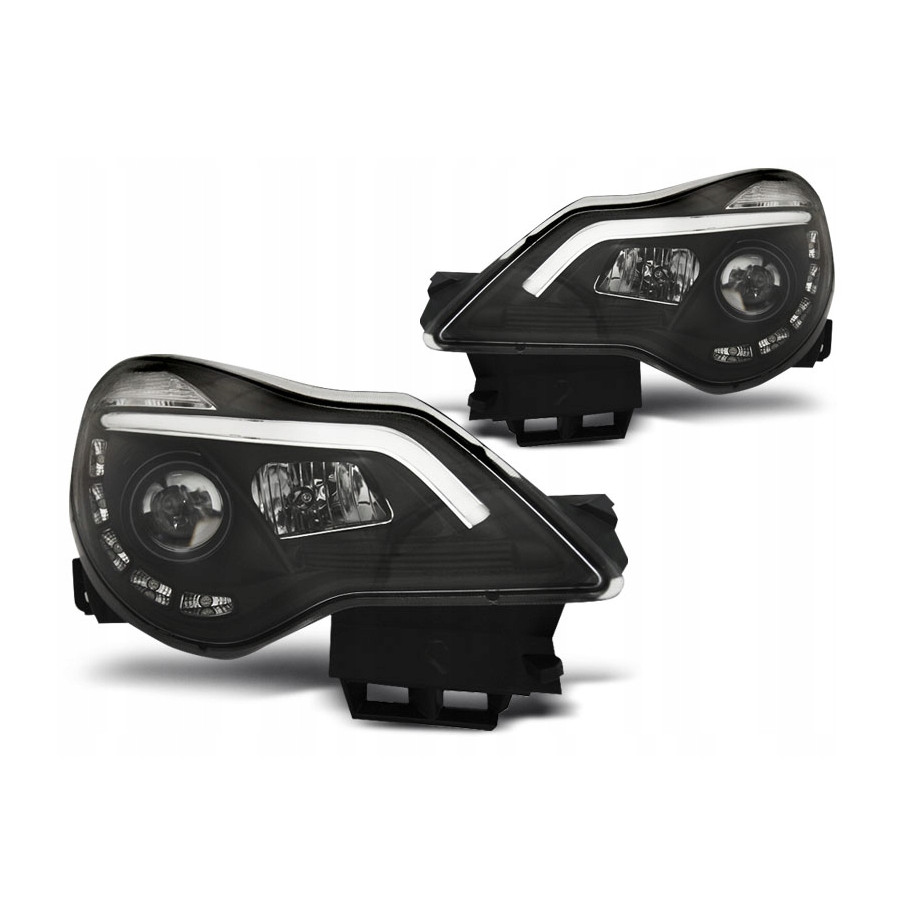 LAMPY REFLEKTORY OPEL CORSA D 11-14 DRL TUBE LED BLACK