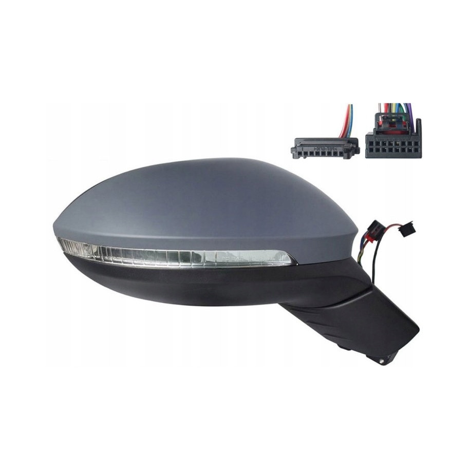 LUSTERKO VW ID 3 19- PRAWE SKŁADANE ELEKTRYCZNIE LAMPKA MIGACZ LINE ASSIST