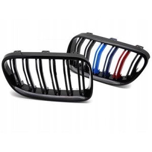 ATRAPA GRILL NERKI BMW E92 / E93 LCI 10-13 SPORT BLACK TRI COLOR DOUBLE BAR