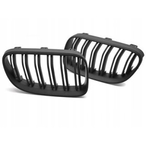 ATRAPA GRILL NERKI BMW E92 / E93 LCI 10-13 SPORT MATT BLACK DOUBLE BAR