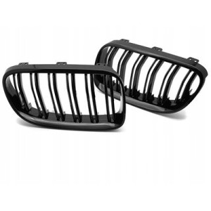 ATRAPA GRILL NERKI BMW E92 / E93 LCI 10-13 SPORT GLOSSY BLACK DOUBLE BAR