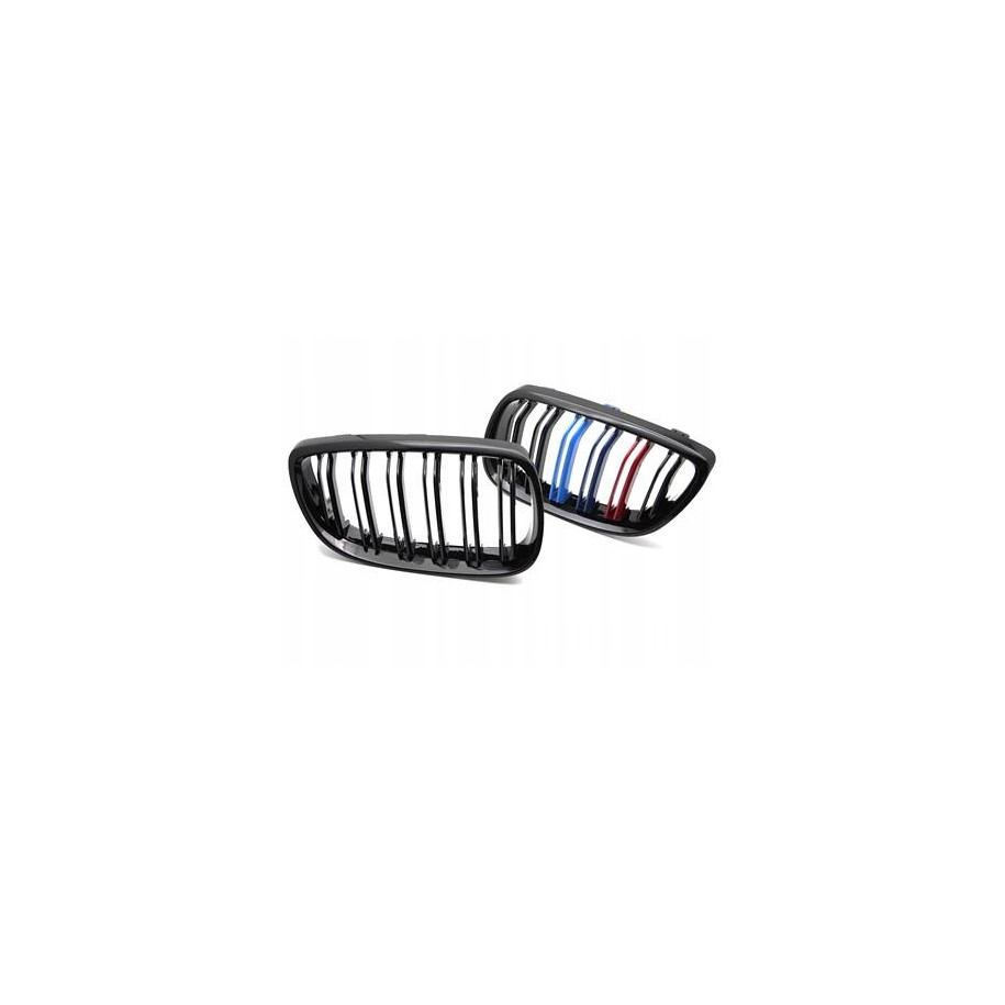 ATRAPA GRILL NERKI BMW E92 / E93 06-10 SPORT BLACK TRI COLOR DOUBLE BAR