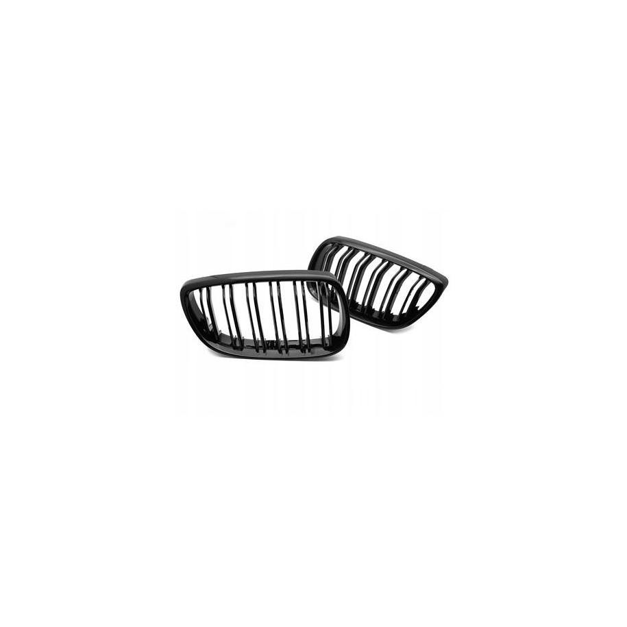 ATRAPA GRILL NERKI BMW E92 / E93 06-10 GLOSSY BLACK DOUBLE BAR