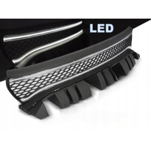ATRAPA GRILL DODGE CHARGER 14-23 BLACK MATT LED + WELCOME LIGHT