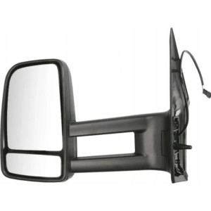 LUSTERKO VW CRAFTER SPRINTER 05-17 LEWE MIGACZ CZARNE MANUALNE DŁUGIE