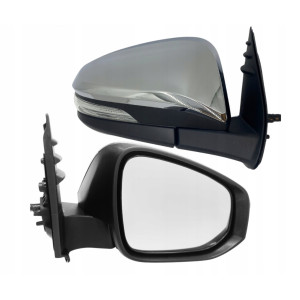 LUSTERKO TOYOTA HILUX 15-20 PRAWE MIGACZ CHROMOWANE SKŁADANE ELEKTRYCZNIE