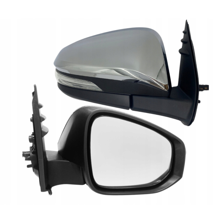 LUSTERKO TOYOTA HILUX 15-20 PRAWE MIGACZ CHROMOWANE SKŁADANE ELEKTRYCZNIE