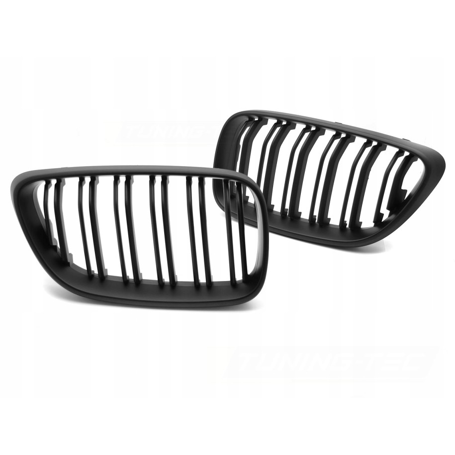 GRILL ATRAPA PRZEDNIA NERKI BMW 2 F22 / F23 13-21 MATT BLACK DOUBLE BAR