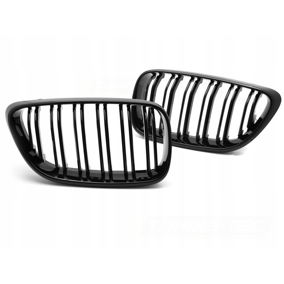 GRILL ATRAPA PRZEDNIA NERKI BMW 2 F22 / F23 13-21 GLOSSY BLACK DOUBLE BAR