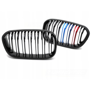 GRILL ATRAPA PRZEDNIA NERKI BMW 1 F20 F21 LCI 15-18 BLACK TRI-COLOUR