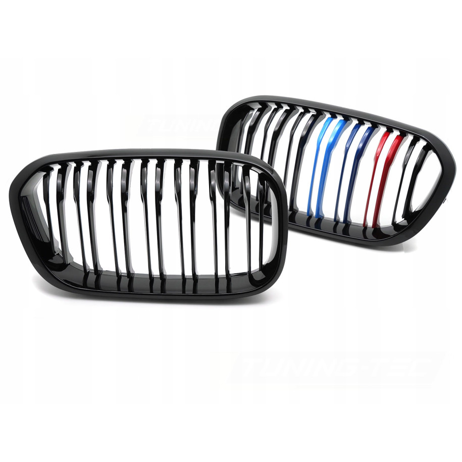 GRILL ATRAPA PRZEDNIA NERKI BMW 1 F20 F21 LCI 15-18 BLACK TRI-COLOUR