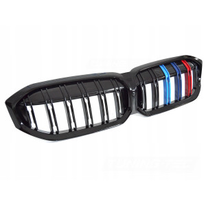 GRILL ATRAPA PRZEDNIA NERKI BMW G20 G21 LCI 22- BLACK DOUBLE BAR TRI-COLOUR