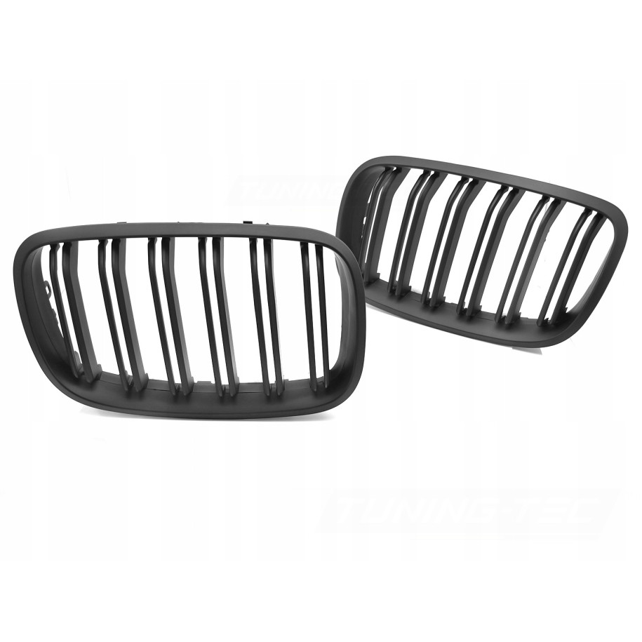 GRILL ATRAPA PRZEDNIA NERKI BMW X5 E70 07-13 X6 E71 08-14 MATT DOUBLE BAR