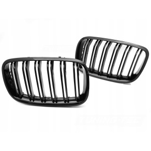 GRILL ATRAPA PRZEDNIA NERKI BMW X5 E70 07-13 X6 E71 08-14 BLACK DOUBLE BAR