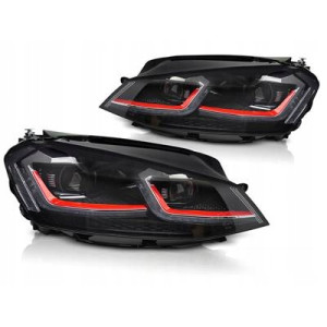 LAMPY REFLEKTORY VW GOLF VII 13-17 LED RED DRL DTS