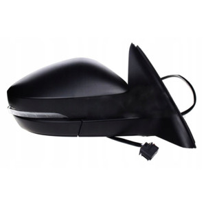 LUSTERKO SKODA OCTAVIA III 13-20 PRAWE MIGACZ CZARNE OGRZEWANE ELEKTRYCZNE