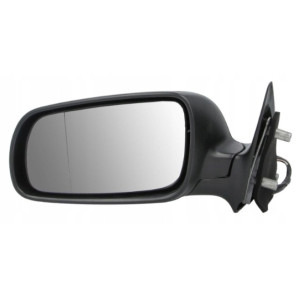 LUSTERKO SKODA OCTAVIA 97-09 LEWE DUŻE CZARNE ELEKTRYCZNE OGRZEWANE